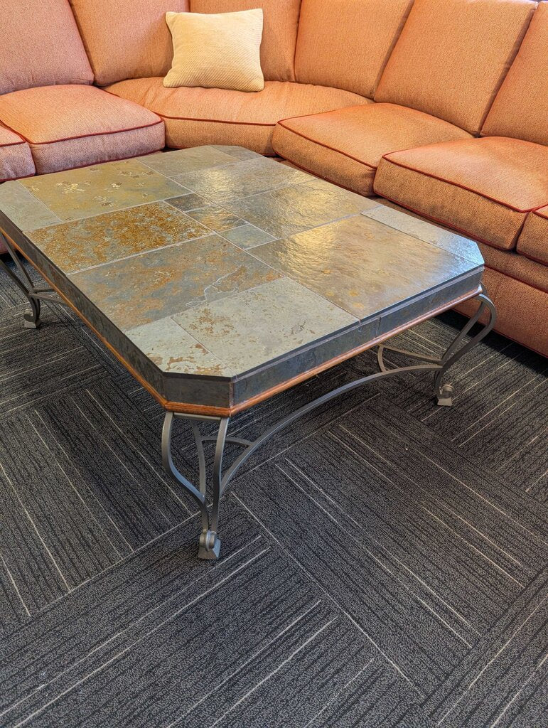 Large Stone Top Coffee Table