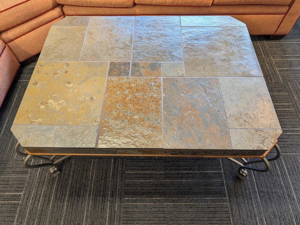 Large Stone Top Coffee Table
