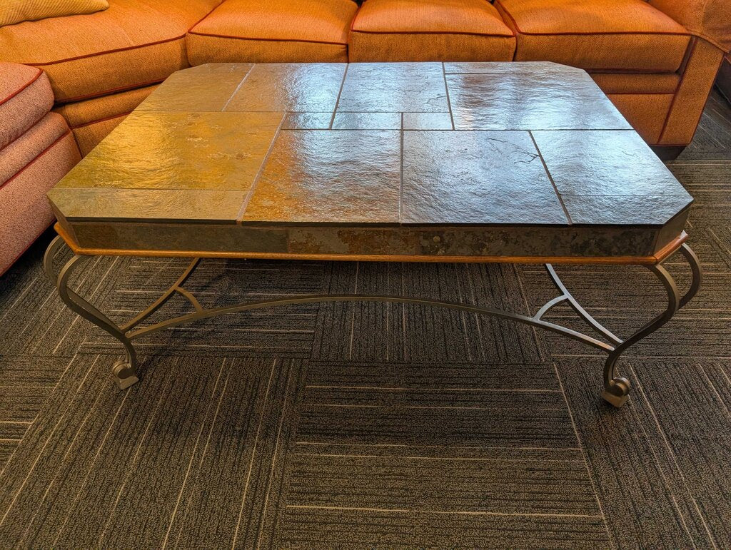 Large Stone Top Coffee Table