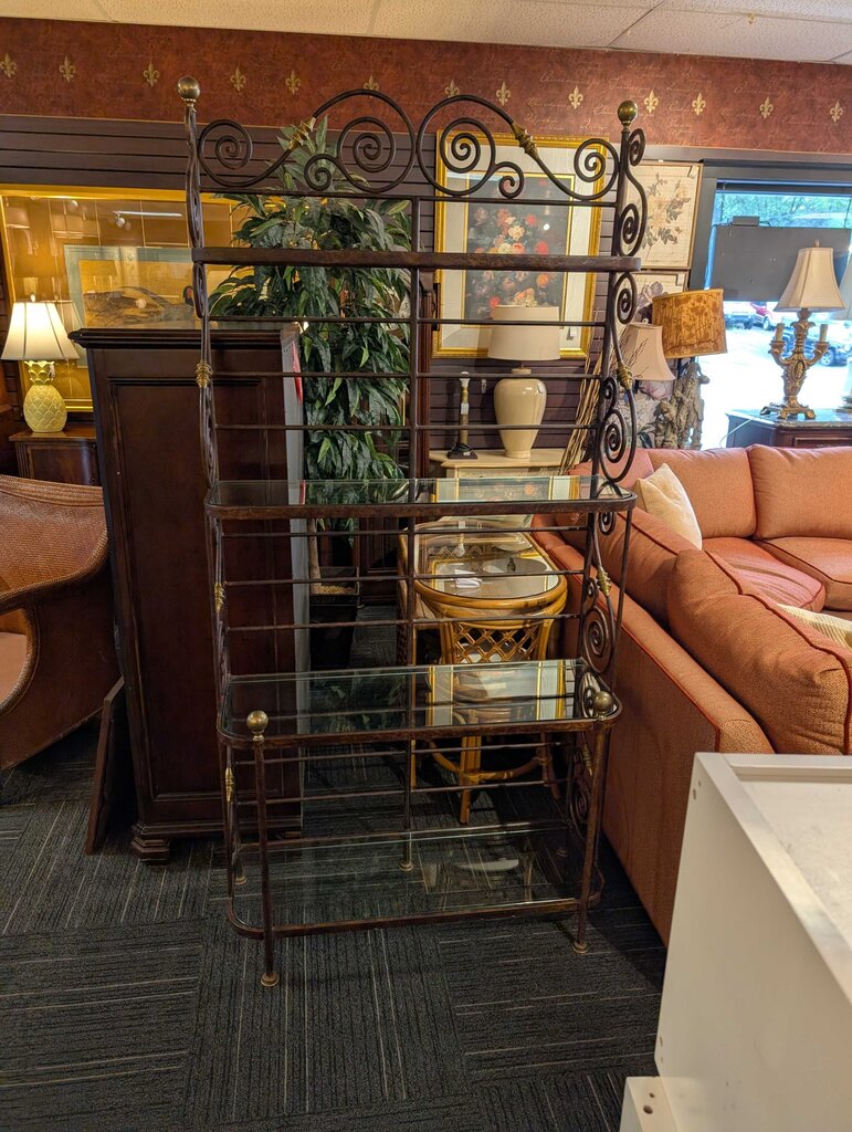 Designer Wrought Iron Bakers Rack