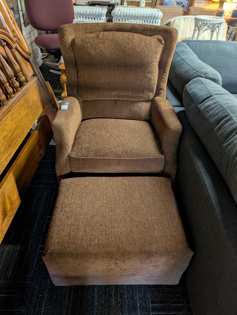 Chair With Ottoman By England