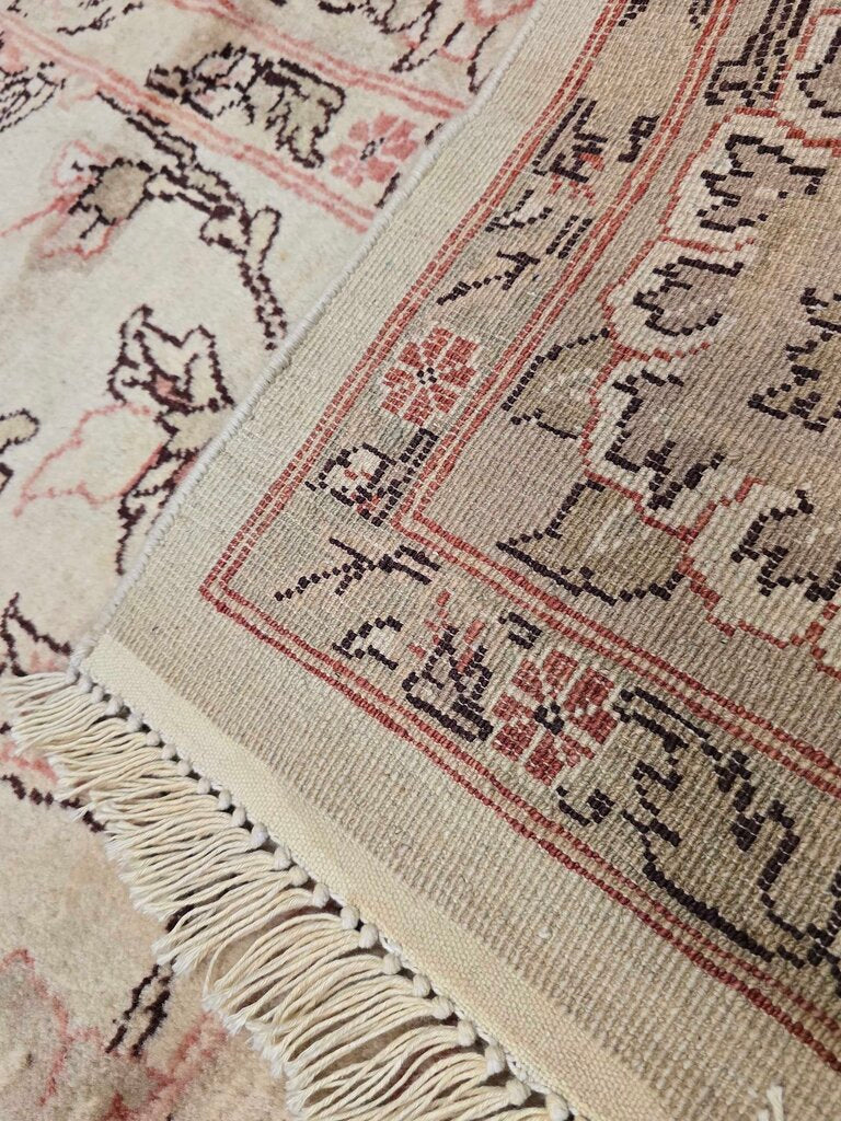 Contemporary Hand Woven Fine Wool Pile Persian Tabriz-Inspired Floral Rug 10'5 by 8'4"