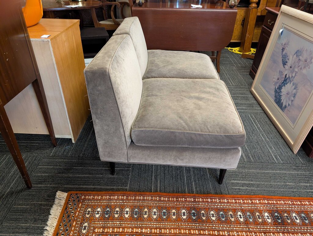 Pair Of Mid Century Slipper Chairs