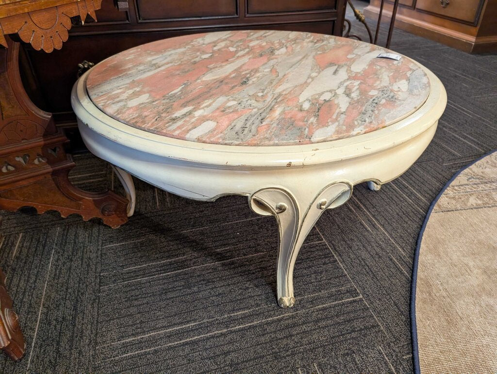 French Marble Top Coffee Table