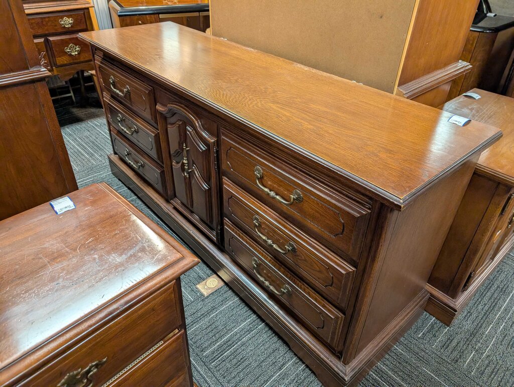 Vintage Oak Dresser Quality Built!