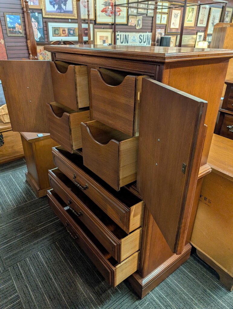 Vintage Oak Chest Quality Built!