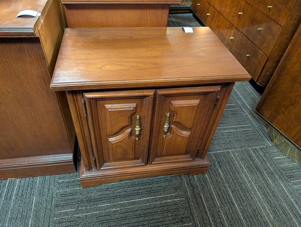 Vintage Oak Nightstand Quality Built