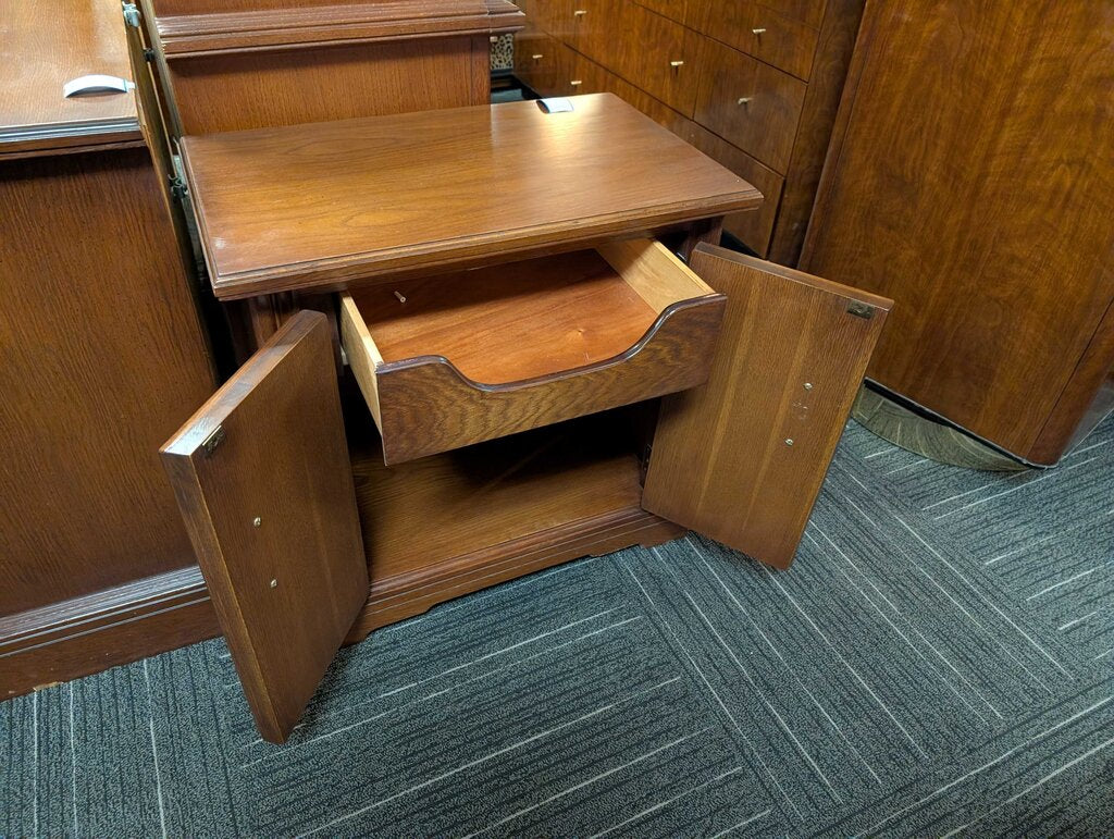 Vintage Oak Nightstand Quality Built