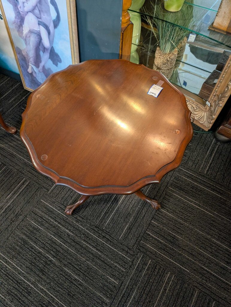 Cherry Side Table w/ Claw Feet