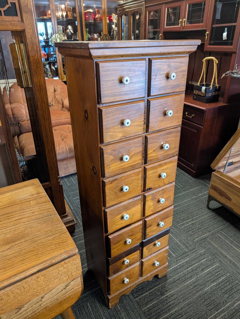 Vintage Pine Lingerie Chest
