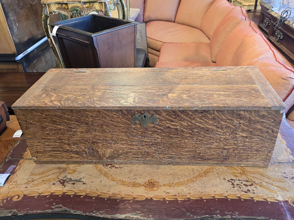 Antique Oak Storage Chest