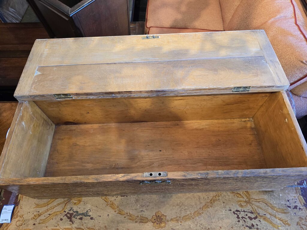 Antique Oak Storage Chest
