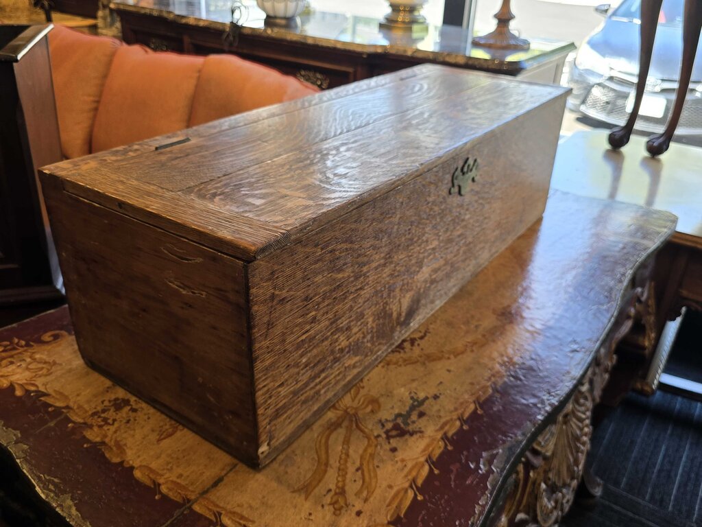 Antique Oak Storage Chest
