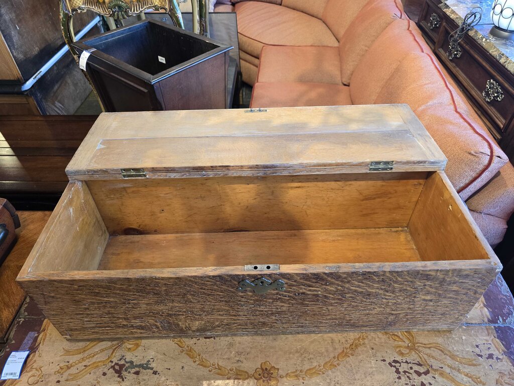 Antique Oak Storage Chest