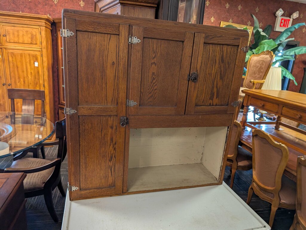 Antique Oak Hoosier Cabinet