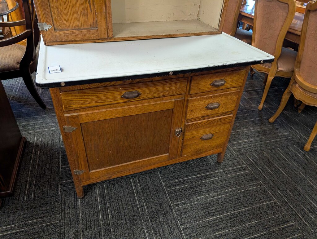 Antique Oak Hoosier Cabinet