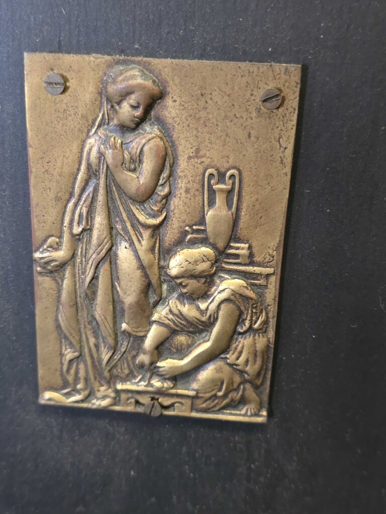Antique Ornate Brass & Walnut Umbrella Stand Circa 1880
