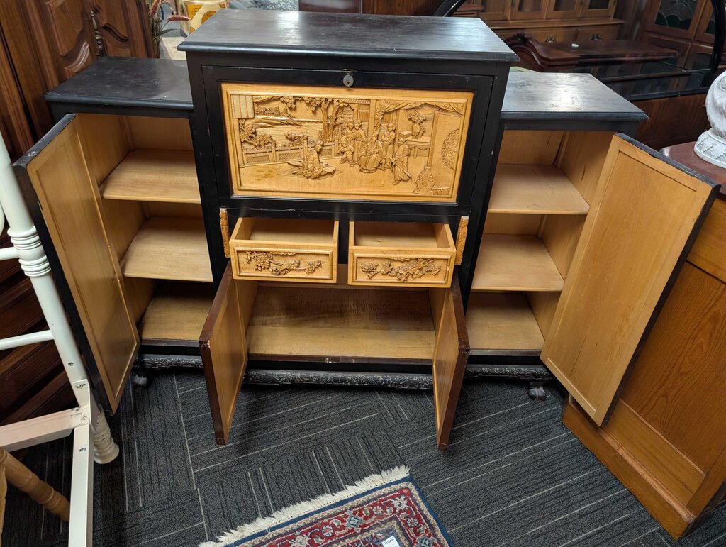 Asian Bar Cabinet