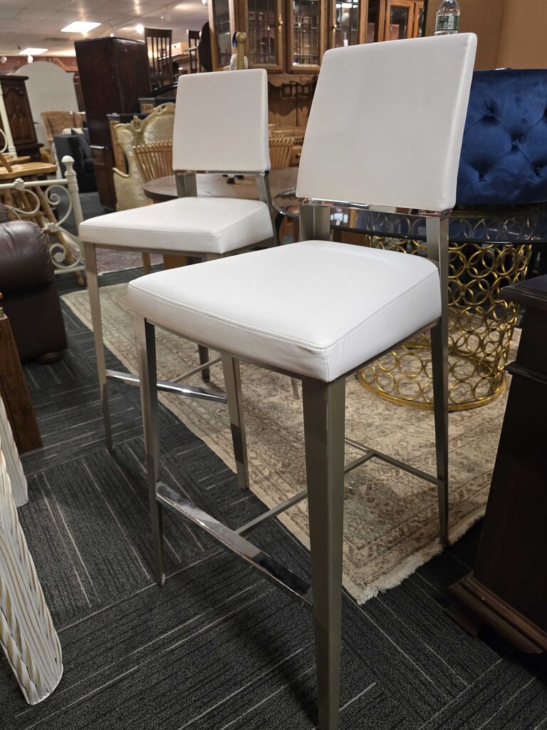 Pair of Contemporary Bar Height Stools by Elite MFG. American Made