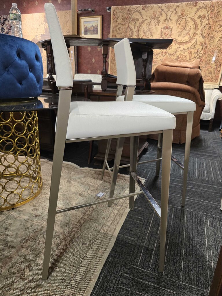 Pair of Contemporary Bar Height Stools by Elite MFG. American Made