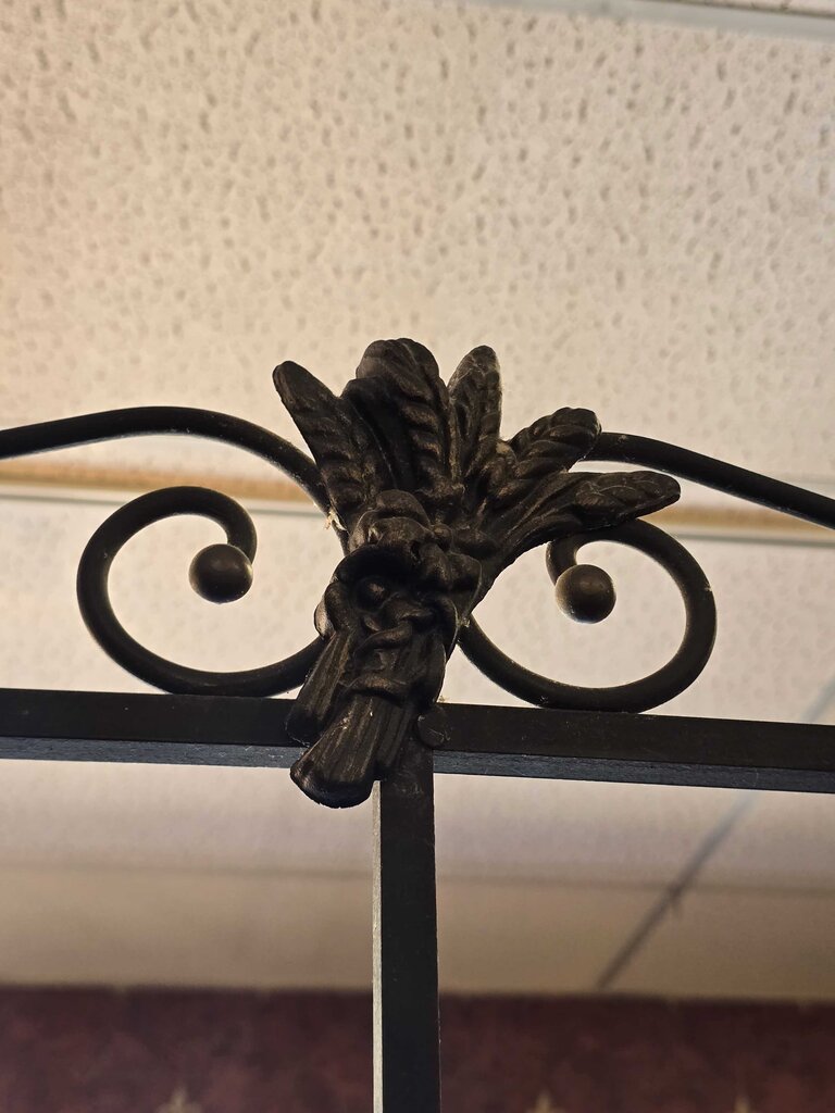 Antique Wrought Iron Bakers Rack