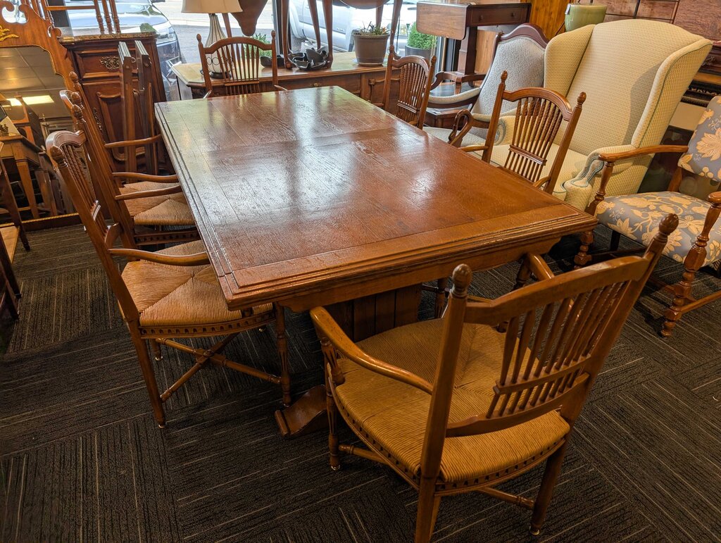 Country French Farmhouse Table With Six Chairs By Richelieu Made In France