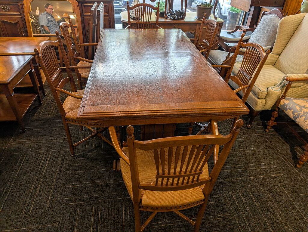 Country French Farmhouse Table With Six Chairs By Richelieu Made In France