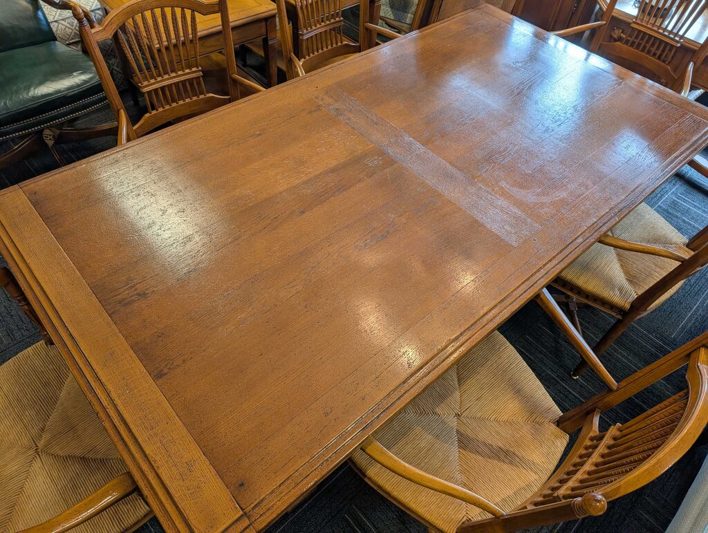 Country French Farmhouse Table With Six Chairs By Richelieu Made In France