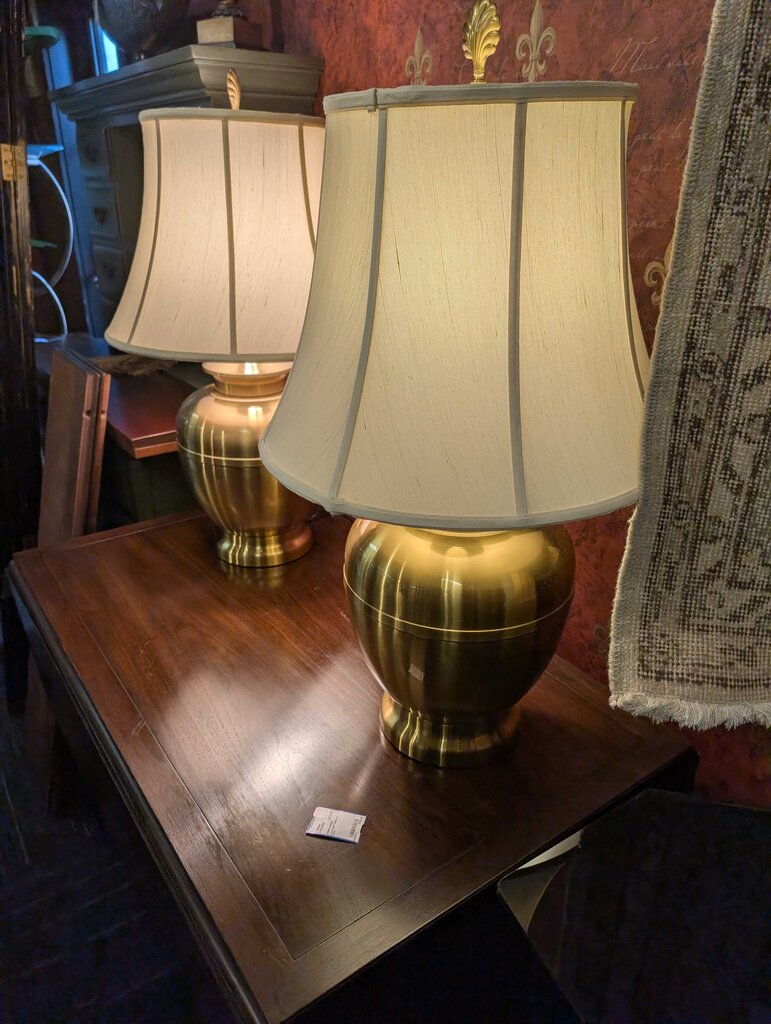 Pair Of Wildwood Brass Lamps