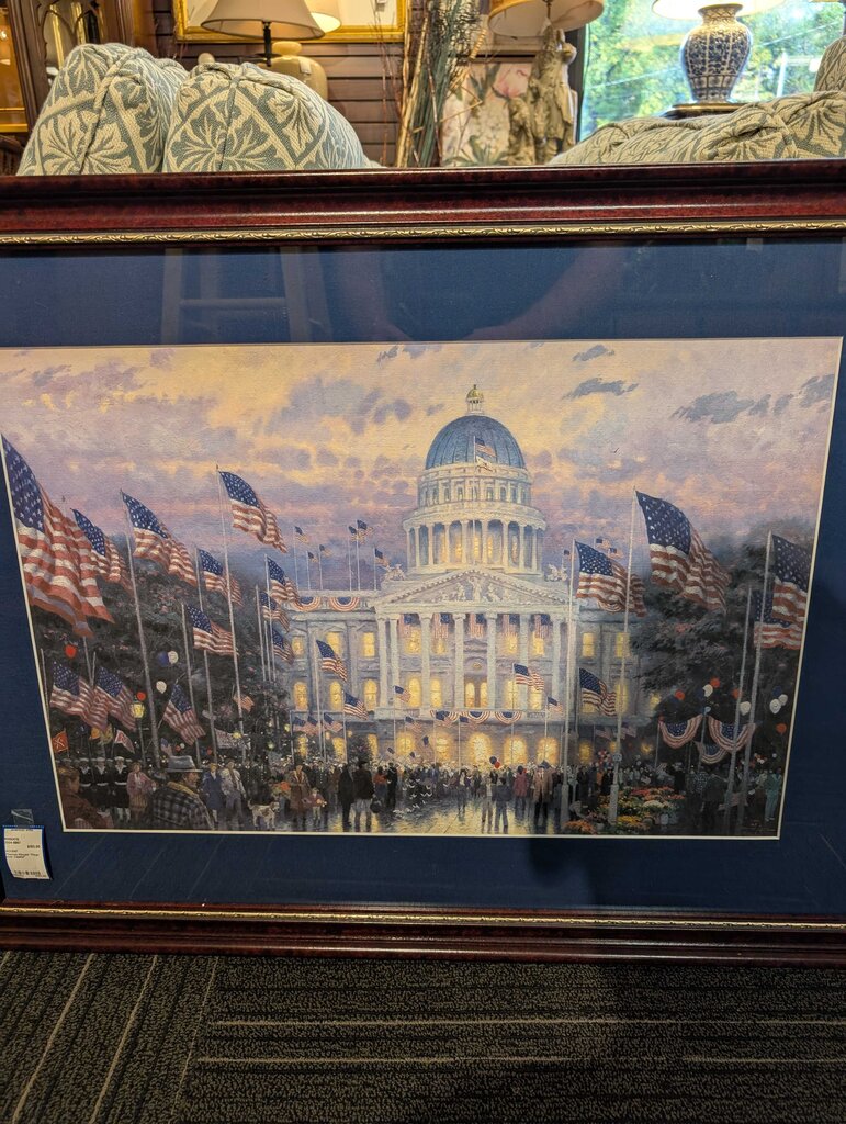 Thomas Kincaid "Flags over the Capitol"