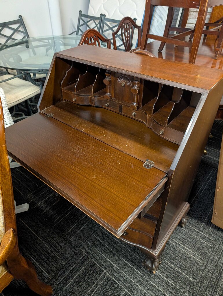 Vintage Mahogany Drop Front Desk