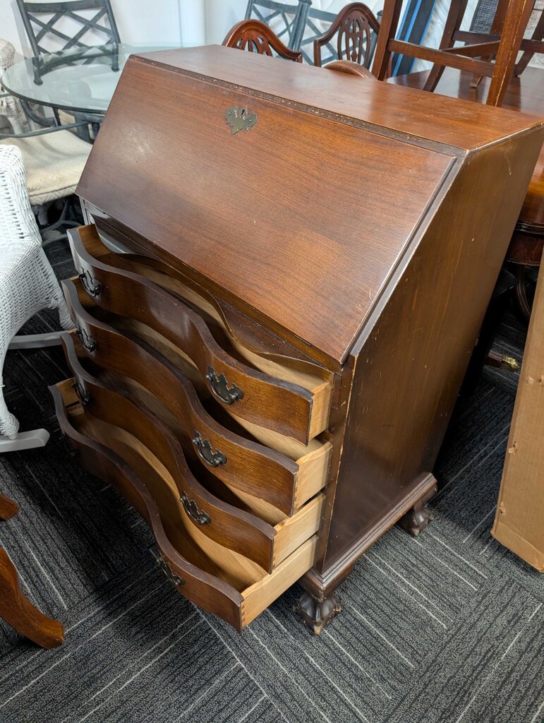 Vintage Mahogany Drop Front Desk