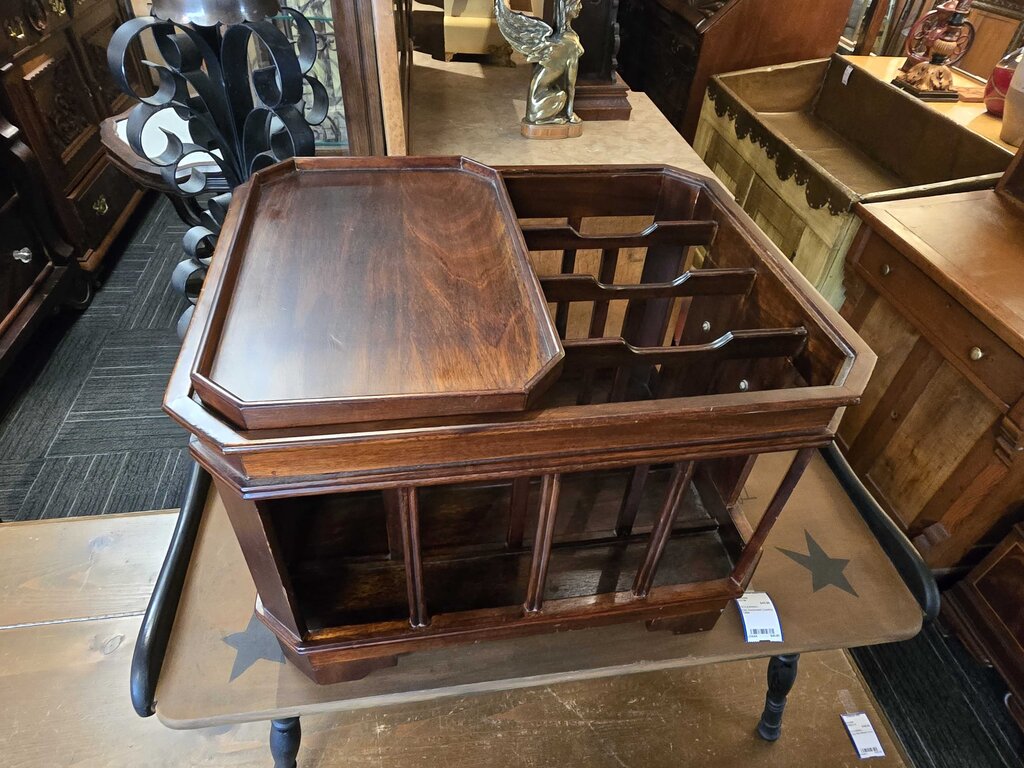 Mahogany Canterbury / Magazine Stand