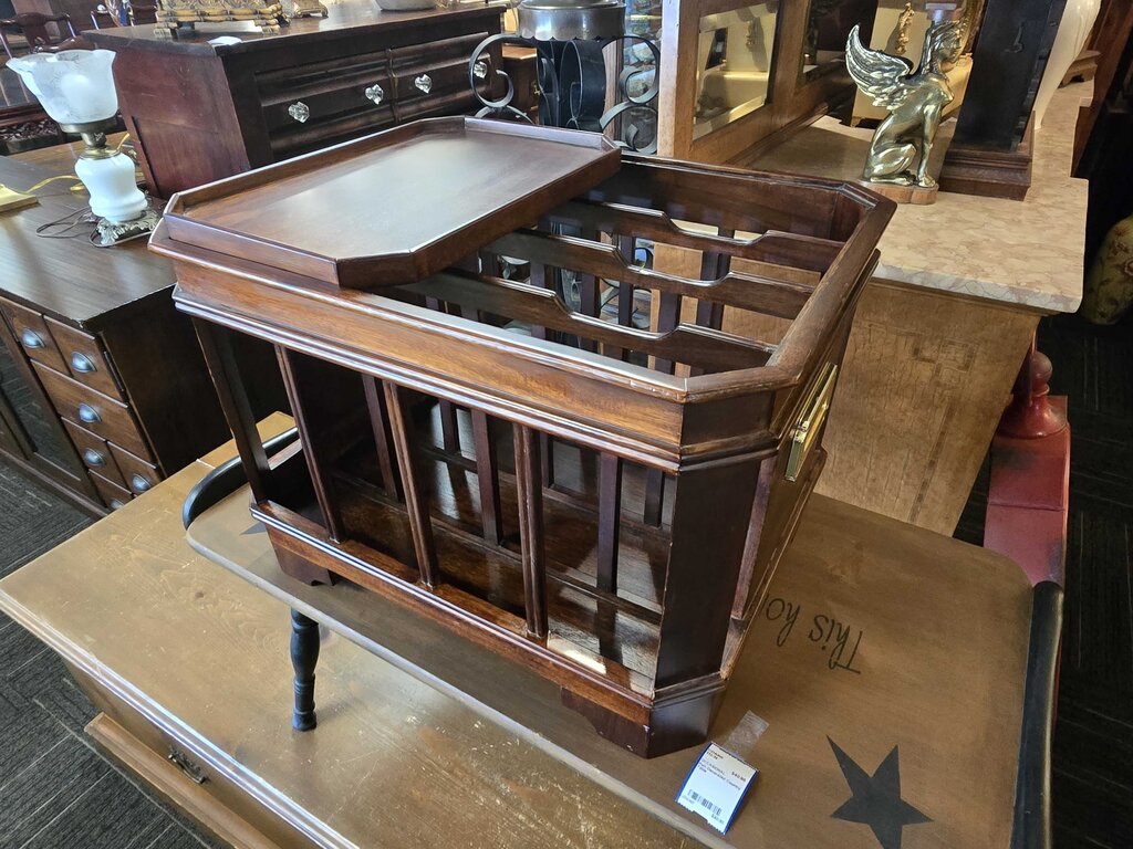 Mahogany Canterbury / Magazine Stand