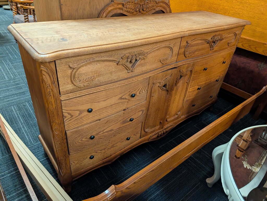 Oak Dresser With Mirror By Oakwood Interiors