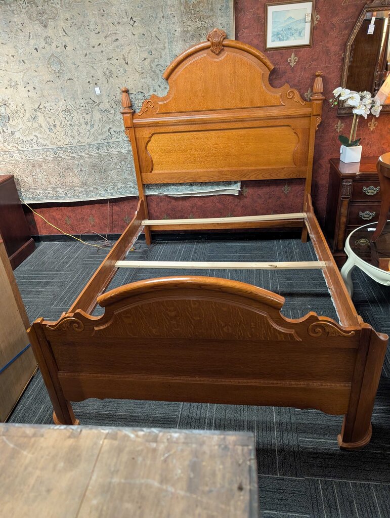 Oak Queen Size Bed