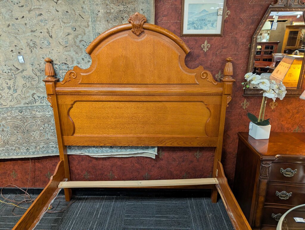 Oak Queen Size Bed