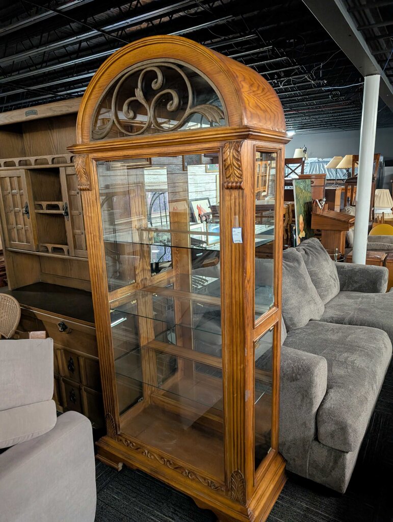Oak Curio Cabinet
