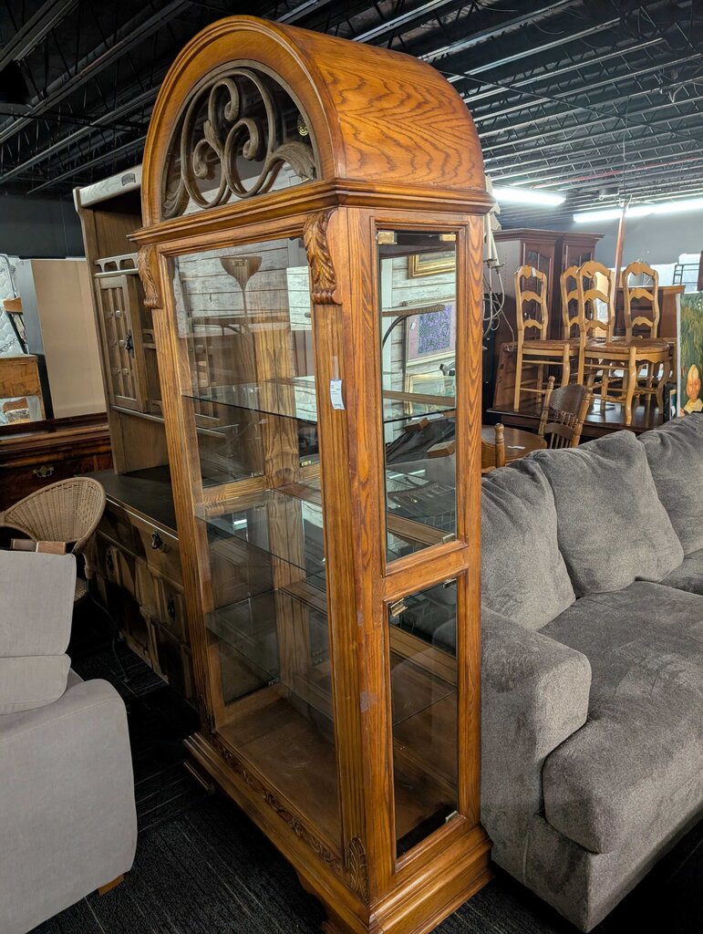 Oak Curio Cabinet