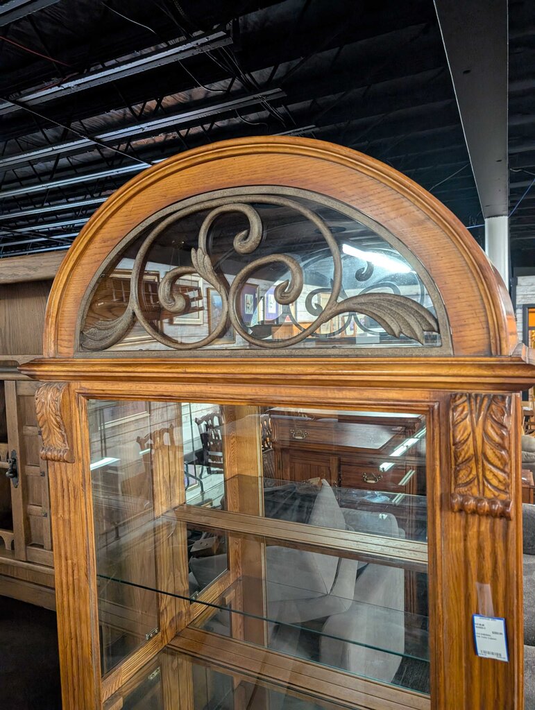 Oak Curio Cabinet