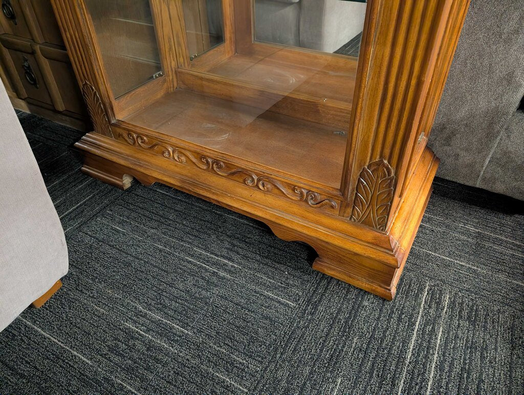 Oak Curio Cabinet