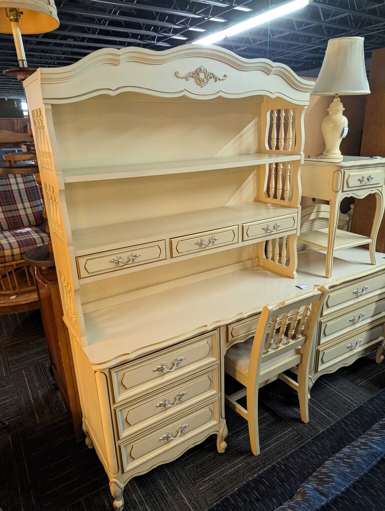 French Provincial Desk With Chair