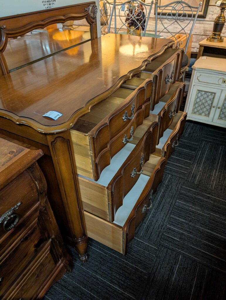 French Dresser With Mirror