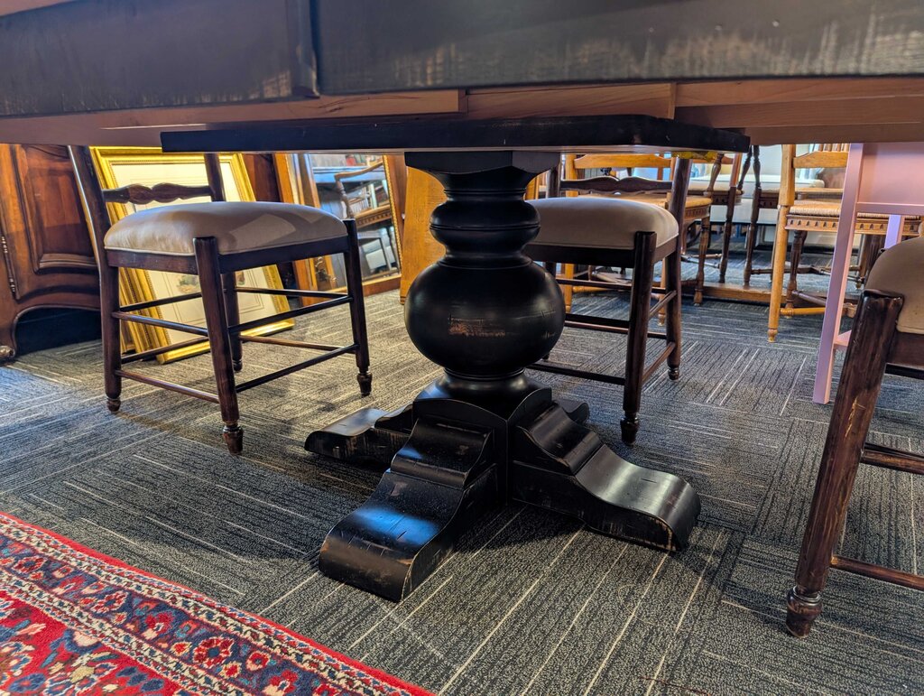 Country Style Table With Four Ladderback Chairs By Montgomery's