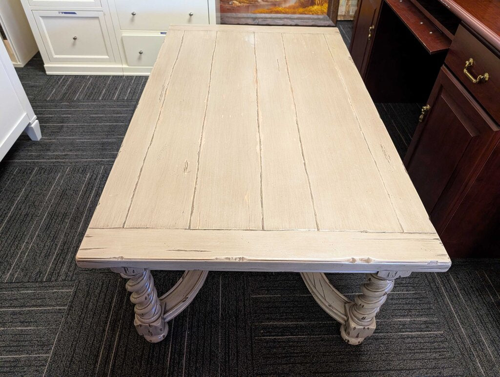 Jacobean Style Paint Decorated Coffee Table
