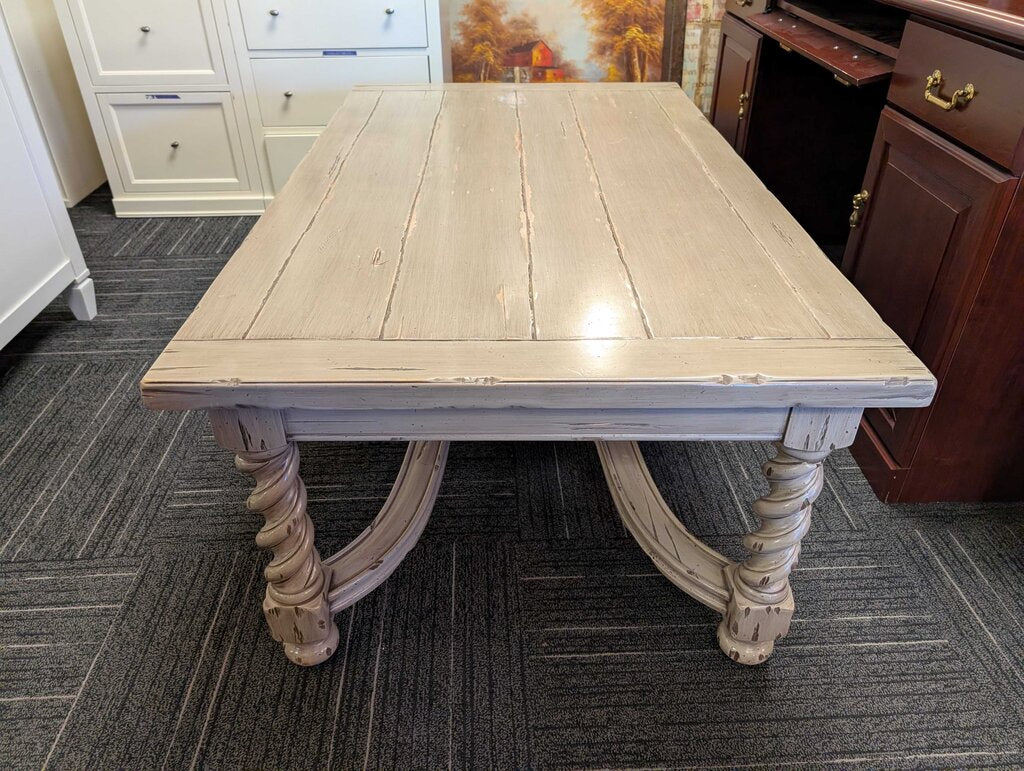 Jacobean Style Paint Decorated Coffee Table