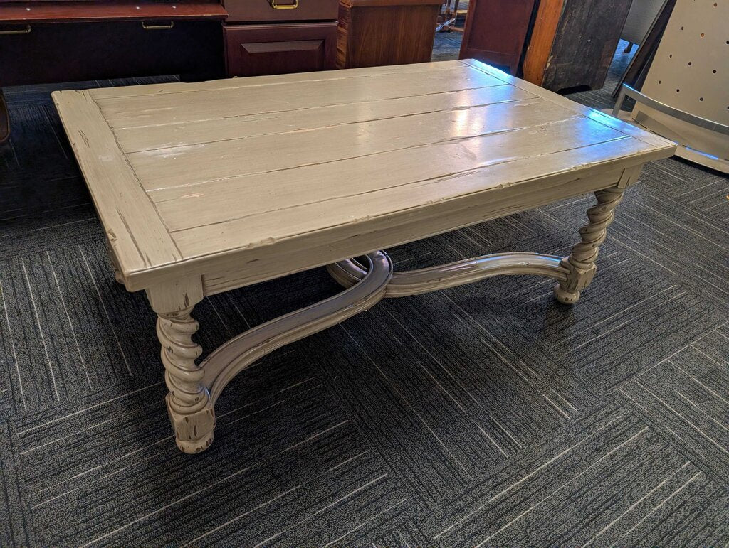 Jacobean Style Paint Decorated Coffee Table