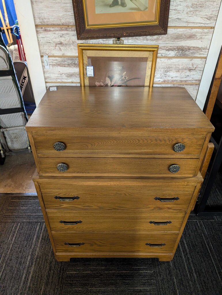 Vintage Oak Chest Of Drawers