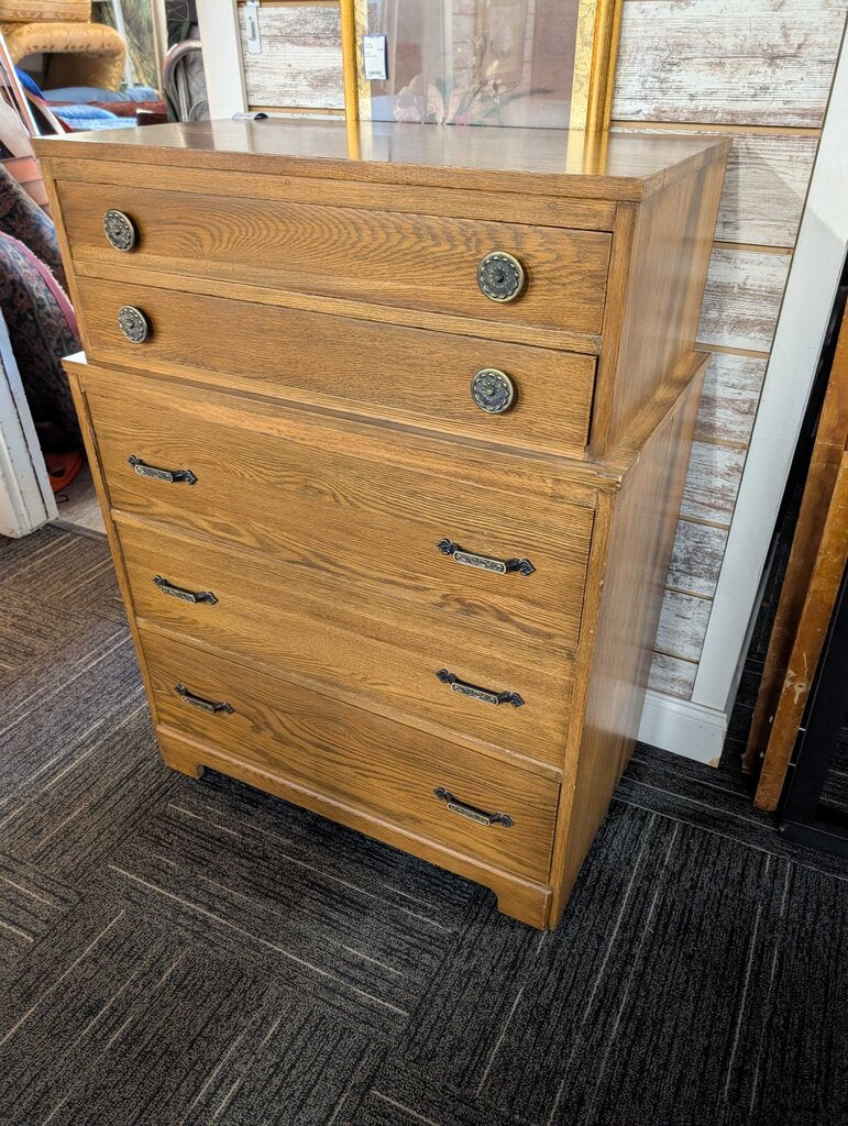 Vintage Oak Chest Of Drawers