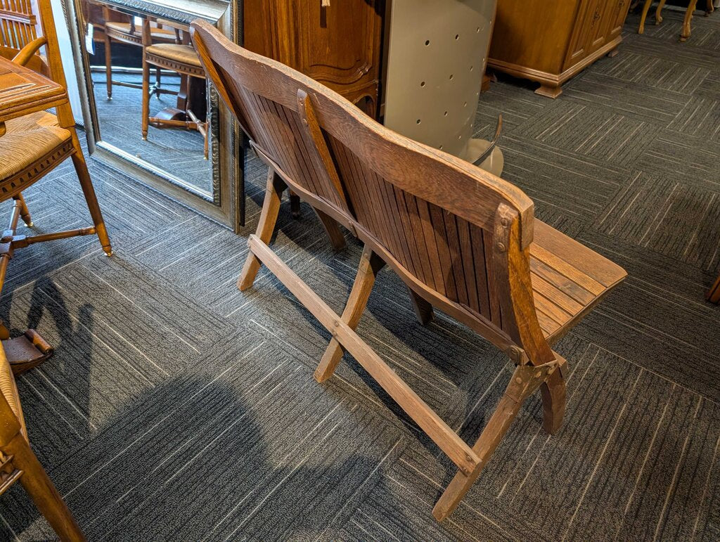 Folding Two Seat Settee